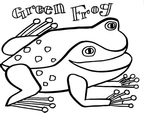 Eric Carle Green Frog Coloring Pages | Exeranmat Coloring