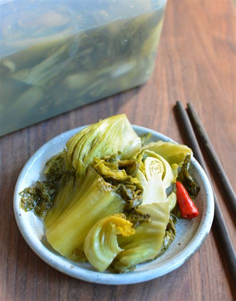 Fermented Chinese Mustard Greens Recipe - Viet World Kitchen