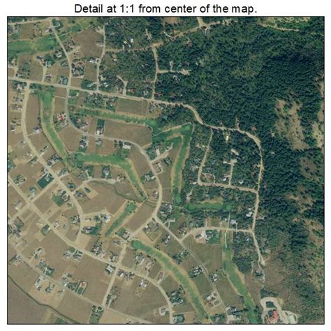 Aerial Photography Map of Star Valley Ranch, WY Wyoming