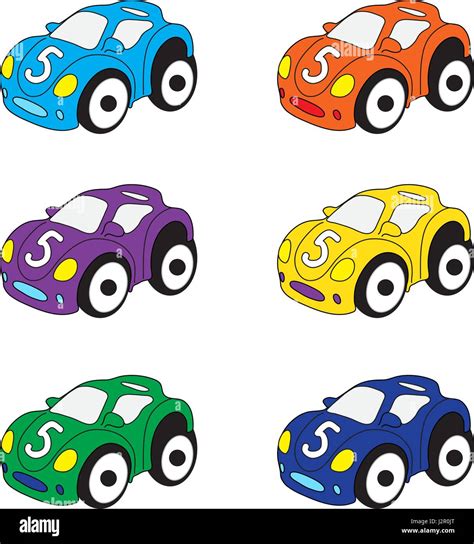 Kids cars cartoon set. Cars toys, vector illustration Stock Vector Image & Art - Alamy