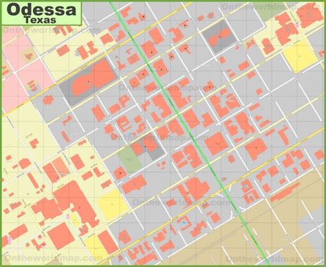 Odessa downtown map - Ontheworldmap.com