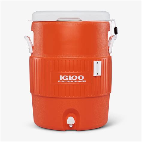 Igloo Coolers | 10 Gallon Seat Top Water Jug With Cup Dispenser-Orange