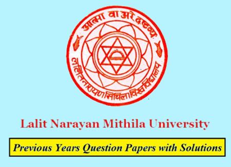 Lalit Narayan Mithila University Previous Question Papers Download