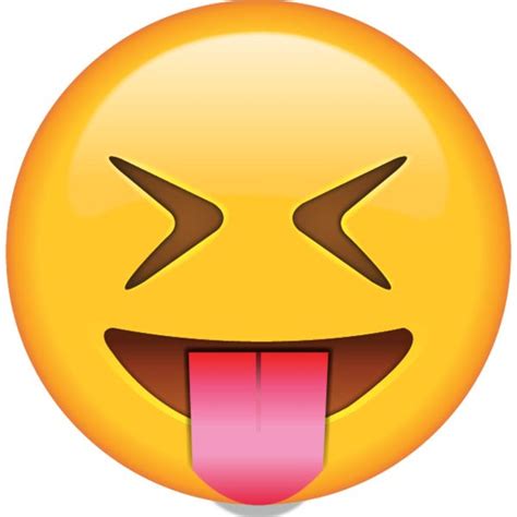 Tongue Out Emoji with Tightly Closed Eyes | Tongue emoji, Emoji, Tongue ...