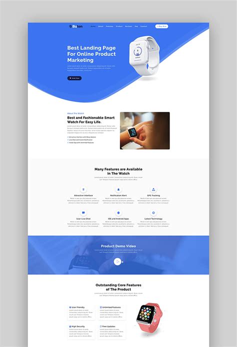 20+ Best Product Landing Page Templates (2020 Great Design Examples)