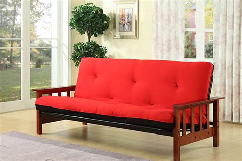 Metal Futon Frame with Wooden Arms – Home | Futon City