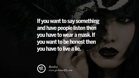 24 Quotes on Wearing a Mask, Lying and Hiding Oneself