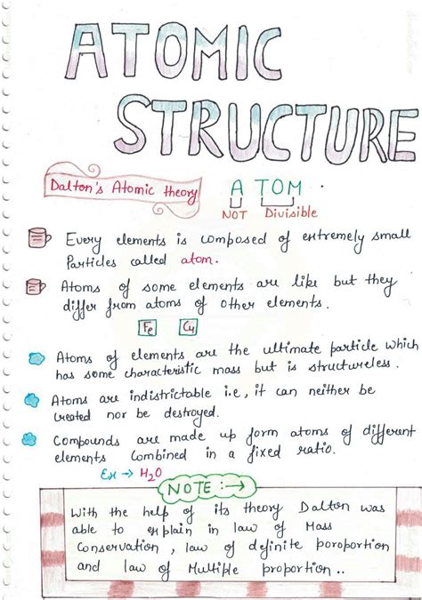 SOLUTION: Class 11 chemistry atomic structure notes - Studypool