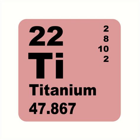 "Titanium Periodic Table of Elements" Art Prints by walterericsy | Redbubble