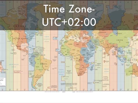 Middle East Time Zone Map - Map