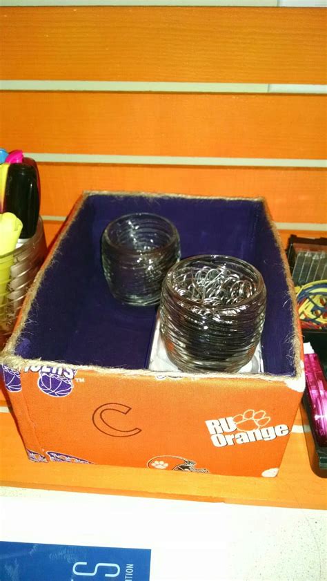 Made from Ritz crackers boxes. Clemson university boxes to organize ...