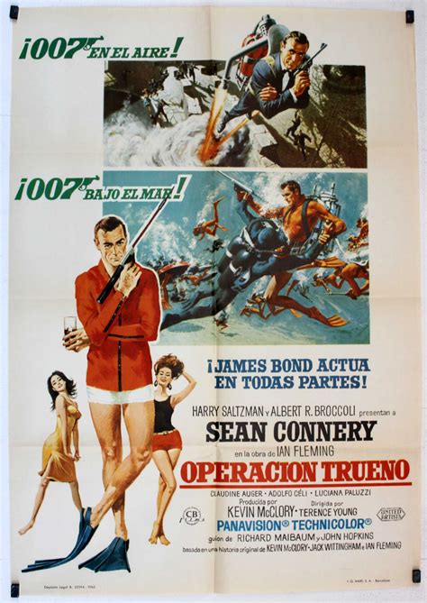 "AGENTE 007 THUNDERBALL " MOVIE POSTER - "THUNDERBALL" MOVIE POSTER