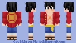 Luffy one piece Minecraft Skin