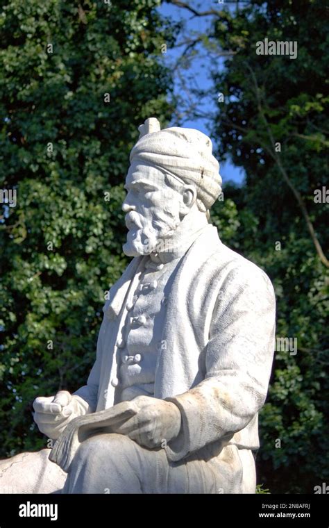 Statue of Ferdowsi in Villa Borghese. Rome, Italy Stock Photo - Alamy