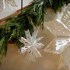 Large Paper Snowflake Ornaments (Set of 3) | West Elm