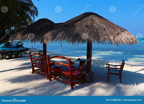 Blue sea on Maldives beach stock photo. Image of imaldives - 271088766