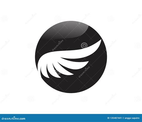 Black Wing Logo Symbol for a Professional Designer Stock Vector - Illustration of modern, idea ...