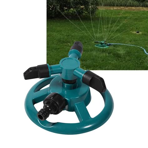 Garden Sprinklers Water Durable Rotary Three Nozzle Arm Pipe Hose Sprinkler 360 Degree Automatic ...