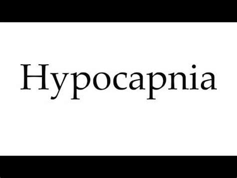 Hypocapnia