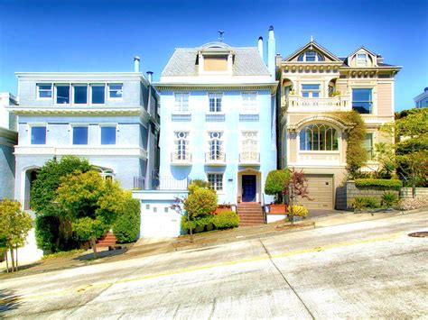 row of houses in san francisco - Faded Spring