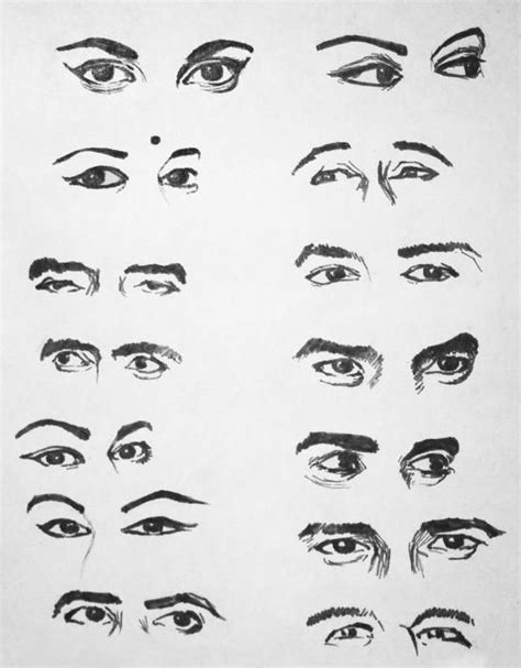 Expressive Eyes by Nandan Nagwekar | Eye expressions, Eye drawing, Drawing expressions