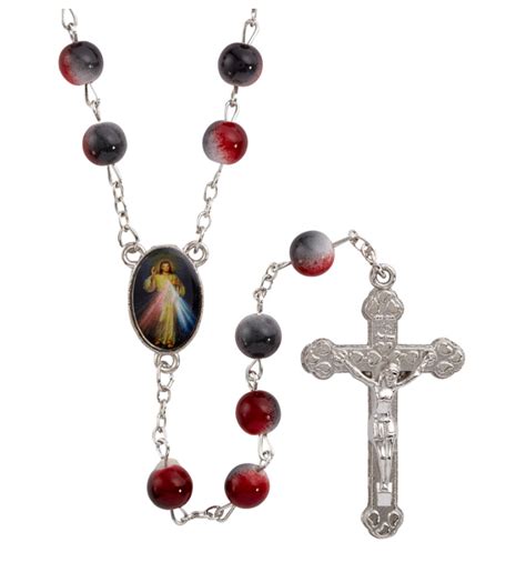 Divine Mercy Two Tone Rosary – Catholic E-Store