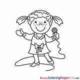 Singer Coloring Sheet Pages sketch template