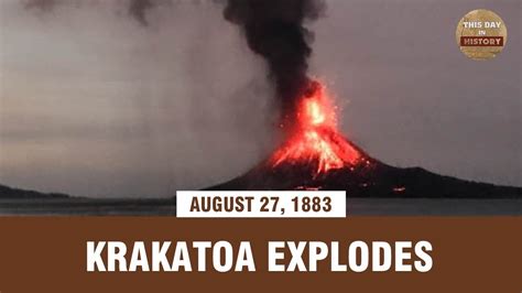 Krakatoa Volcano Eruption 1883