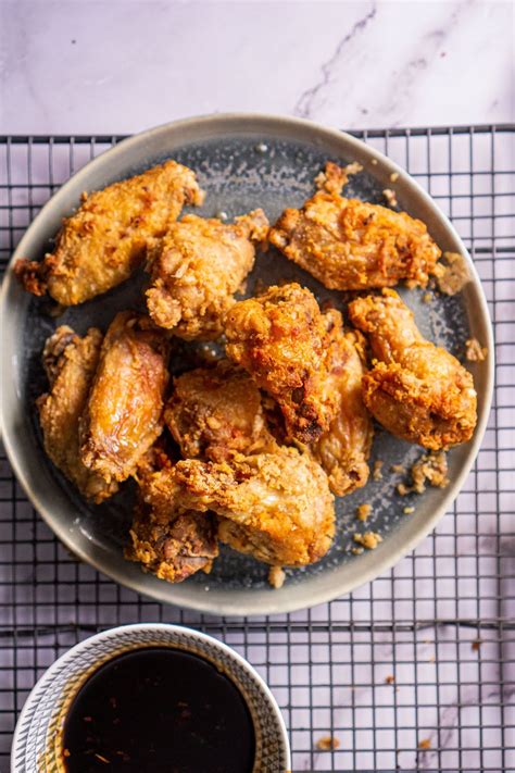 Korean Style Fried Chicken Wings | Hungry for Goodies