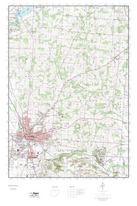 MyTopo Mount Vernon, Ohio USGS Quad Topo Map