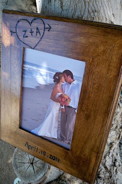 Rustic 5x7 frame | Rustic wedding frame, Wedding frames, Wedding gifts for parents