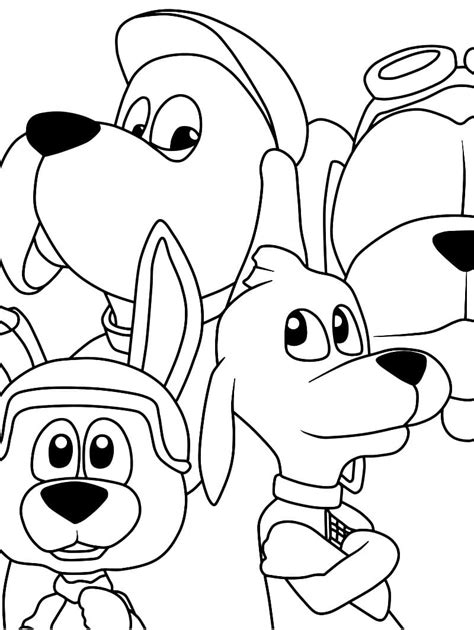 Characters from Go Dog Go Coloring Page - Free Printable Coloring Pages ...