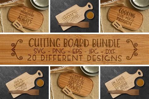 Kitchen Cutting Board SVG Quotes Bundle Graphic by WIPSART · Creative ...