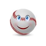 Baseball Face Cartoon Ball Image — Stock Vector © chromaco #6491595