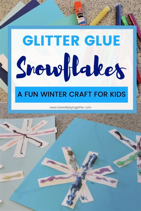 Glitter Glue Snowflakes: A Fun Winter Craft in 2020 (With images) | Fun winter crafts, Winter ...