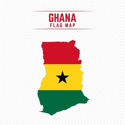 Flag Map of Ghana 2400689 Vector Art at Vecteezy