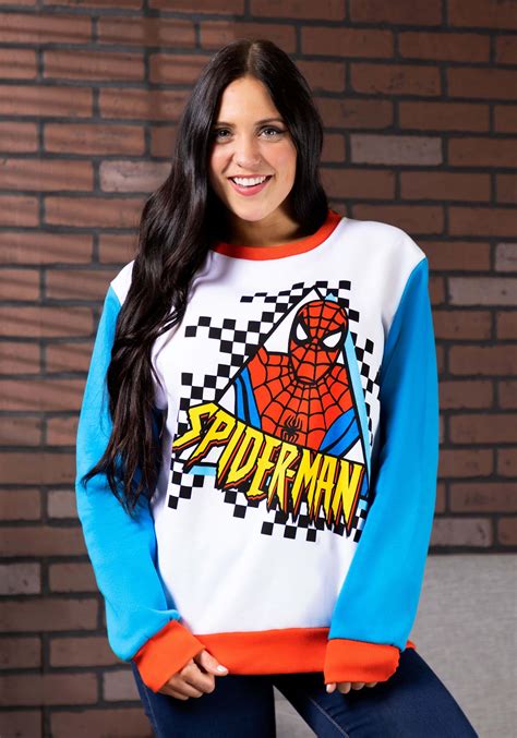 Cakeworthy Unisex Spider-Man Color Block Sweater for Adults