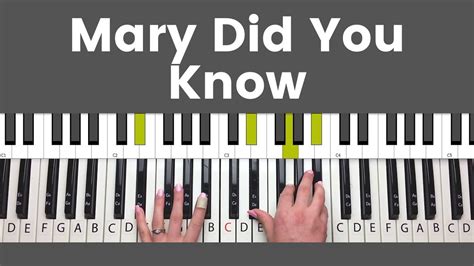 Mary Did You Know - Piano Tutorial and Chords - Piano Understand