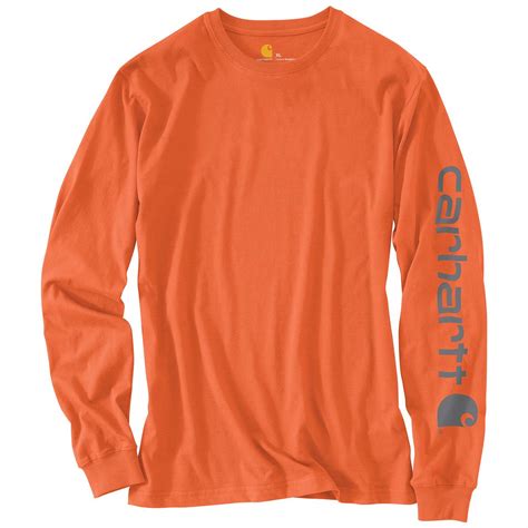 Carhartt Men's Long Sleeve Graphic Logo T-shirt - 667776, Shirts at Sportsman's Guide