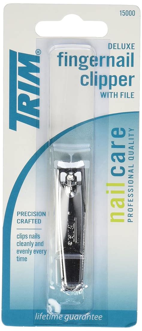 Amazon.com : Trim Deluxe Fingernail Clippers with File – Sharp, Durable ...