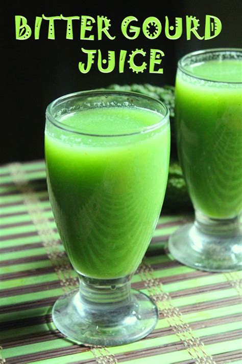 Bitter Gourd Juice Recipe / Bitter Melon (Karela) Juice Recipe - Diabetic Juice Recipes - Yummy ...