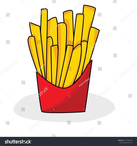 Potato Chips Simple Illustration Clip Art Stock Vector (Royalty Free) 1517055206 | Shutterstock