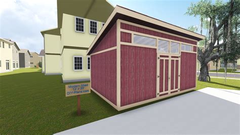 12x20 Modern Shed Plan: Comprehensive Materials List