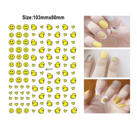 Rubber Duck Print Nail Art Stickers (1 Sheet) | Don't Duck With Me