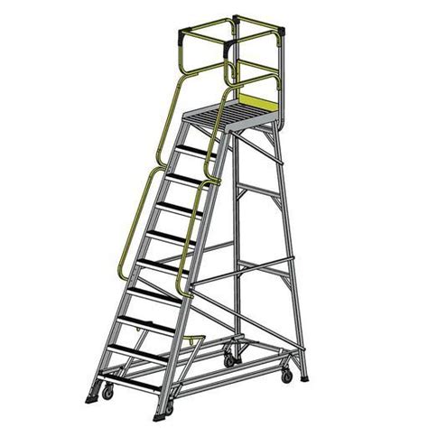 Bailey FS13597 10 Step 170kg 2761mm Aluminium Access Platform Ladder