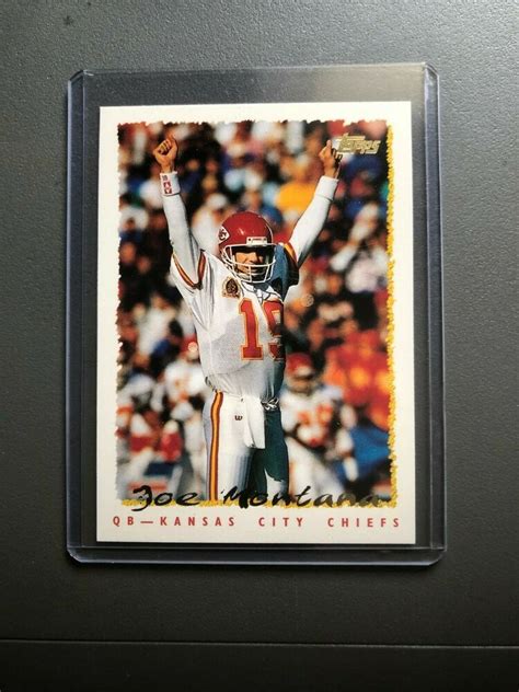 Joe Montana #420 Topps 1995 Kansas City Chiefs NFL Card HOF Free Shipping #KansasCityChiefs ...