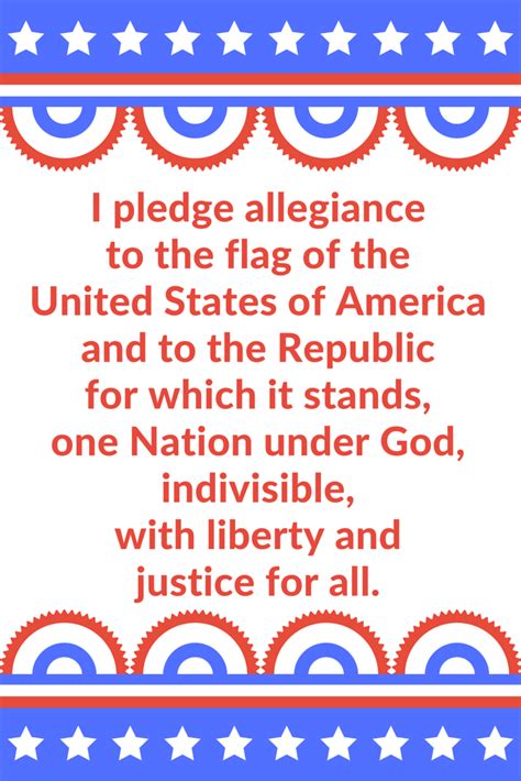 Sunshine and Spoons: Pledge of Allegiance Printable