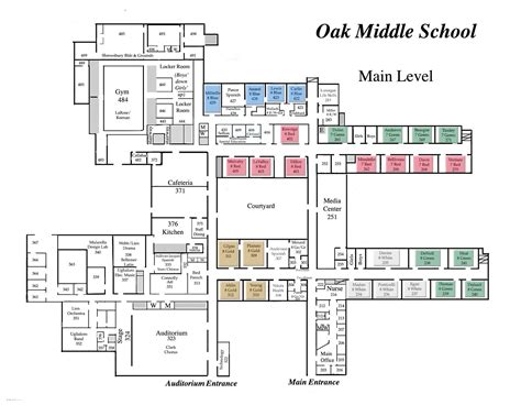 Middle School Building Map