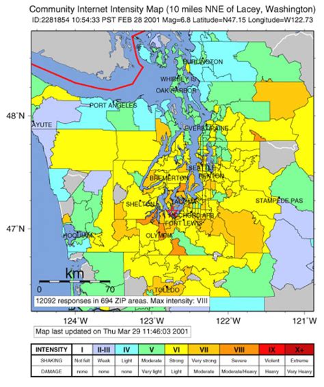 Usgs Earthquake Map Washington State - Printable Map