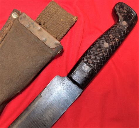 **SOLD** WW2 AUSTRALIAN ARMY WARTIME MACHETE WITH SCABBARD SWORD 1944 DATED | JB Military Antiques